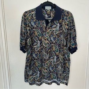 Izod Paisley Polo Shirt - Multicolor